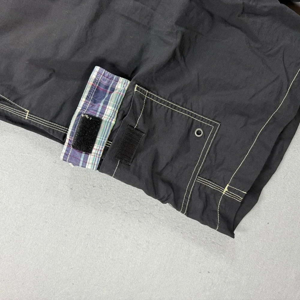 Polo Ralph Lauren Board Shorts Mens 34 Black Cargo Pocket Swim Trunks Beach Surf